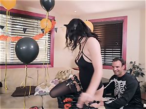 blessed horny tearing up Halloween with gorgeous Selena Stone
